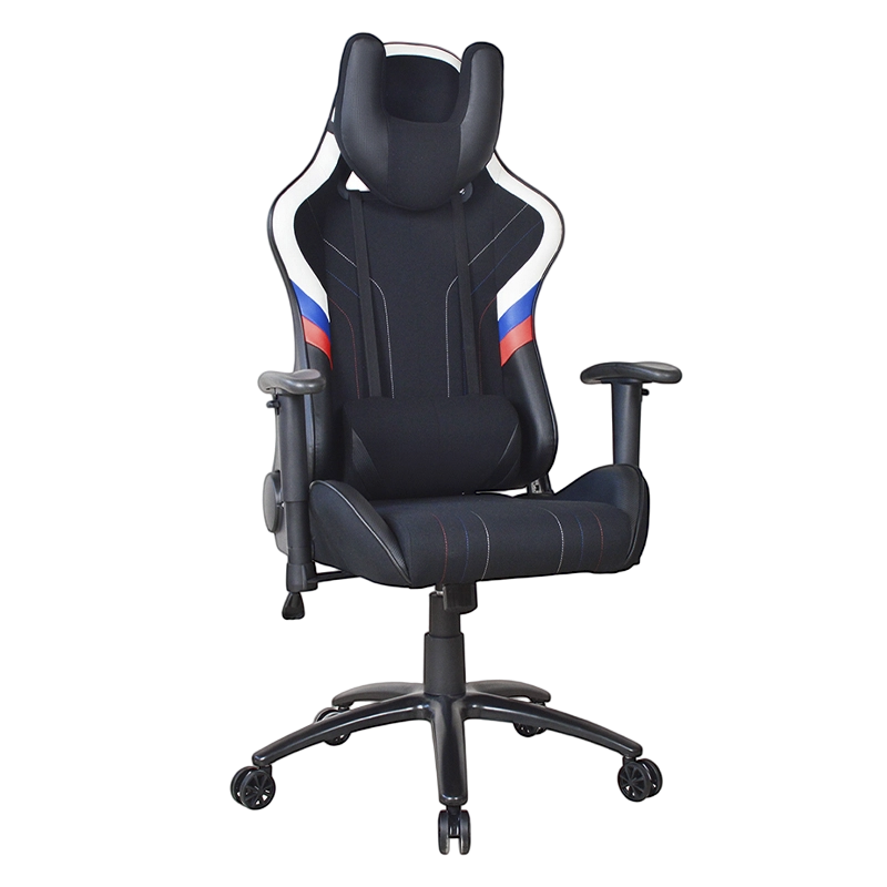 2D আর্মরেস্ট সুইভেল পেইন্টিং মেটাল বেস রেসিং গেমিং চেয়ার (T-7116)