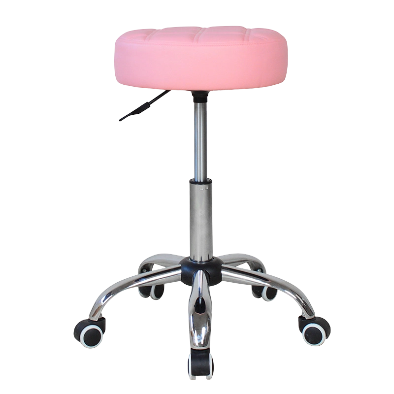 সুইভেল সিম্পল লেদার রাউন্ড সেলুন চেয়ার (GY-1007)