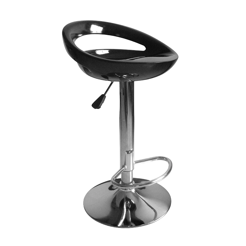 কালো ABS প্লাস্টিক লো ব্যাক সুইভেল লিফট বার স্টুল চেয়ার (GY-914)