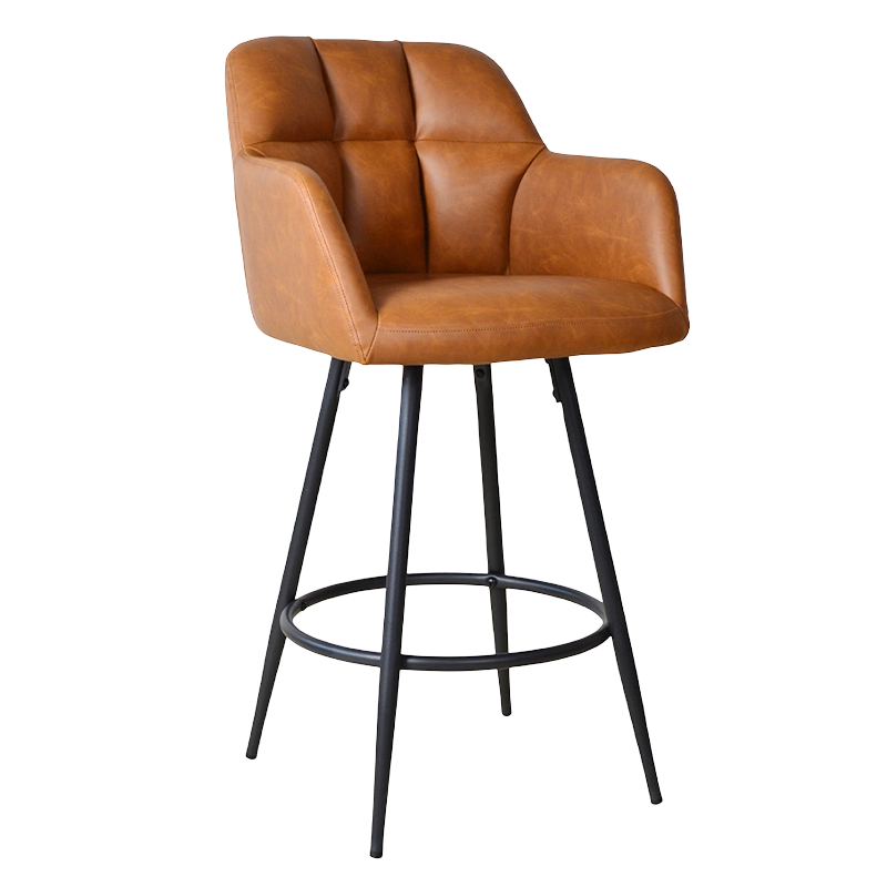 পিইউ লো ব্যাক কাউন্টার হাইট স্টুল চেয়ার (X-5117B)